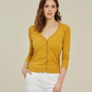 Fat Face Organic Cotton Rose Cardigan